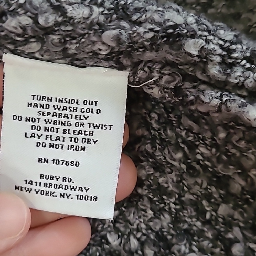 Ruby Rd open drape front sweater/wrap size 2X - Picture 5 of 5